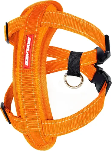 Vista 9 de EzyDog Arnés para perro sin tirones con placa de pecho – Arnés a prueba de escape con costuras reflectantes y acolchado cómodo para paseos fáciles