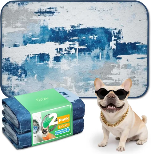 Vista 63 de FXW Almohadillas lavables para orina para perros, almohadillas para cachorros con súper absorbentes, diseñadas específicamente para jaulas de 24