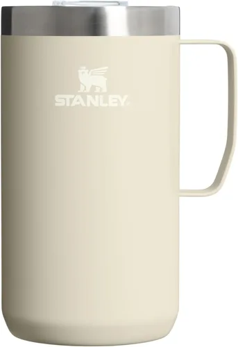 Vista 11 de STANLEY Everyday Camp Mug de 24 onzas, tapa para beber, taza para café, té y bebidas, taza de café aislada de acero inoxidable, sin BPA, color ceniza