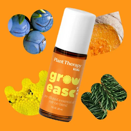 Vista 3 de Plant Therapy Kids Grow Ease - Aceite esencial roll-on de 1.0 fl oz (1 oz), alivio de dolores de crecimiento para niños, dolores musculares