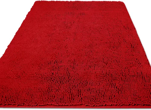 Vista 26 de Yeaban Alfombra de pasillo de baño de 24 x 72 pulgadas, antideslizante, alfombra de baño larga de felpilla gruesa, absorbente y lavable, alfombra
