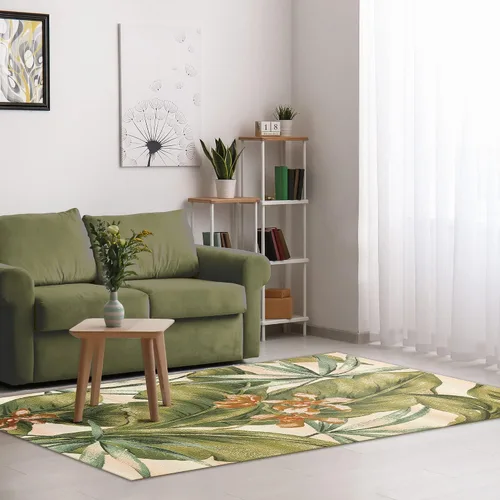 Vista 24 de Liora Manne Marina - Alfombra de área duradera de mezcla sintética tejida a máquina para interiores/exteriores - Gráfico contemporáneo océano global
