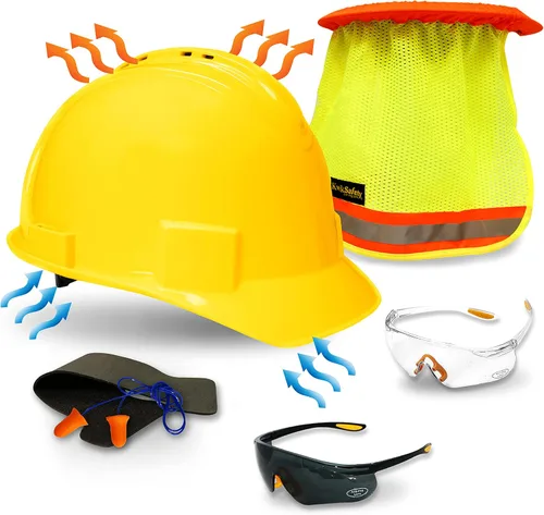 Vista 9 de KwikSafety - Charlotte, NC - Sombreros duros [Ala completa, estilo gorra, estilo de escalada] Tipo 1, Clase C ANSI OSHA
