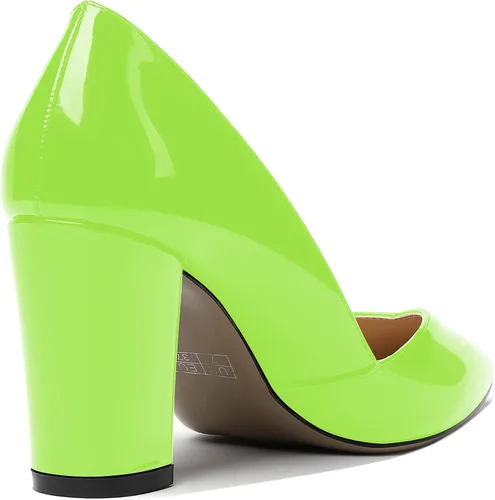 Vista 5 de MODENCOCO Zapatos de tacón alto con puntera puntiaguda para mujer, de 3.5 pulgadas