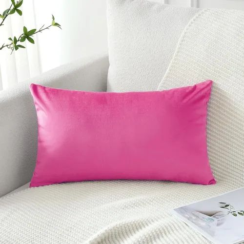 Vista 49 de Artscope Fundas de Almohada de Terciopelo de Lujo Fundas de Almohadas Cuadradas Decorativas Fundas de Cojines Suaves Sólidas para Sofá de Sala Sofá