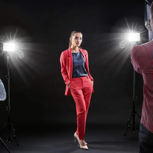 Vista 7 de 3 paquetes de 70 LED Luz de video con soporte de trípode ajustable/Filtros de color, Kit de iluminación de estudio USB Obeamiu 5600K