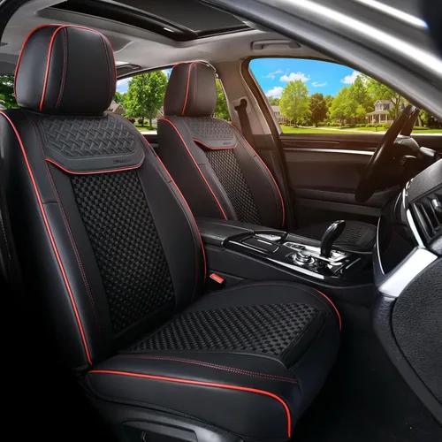 Vista 13 de Coverado - Fundas impermeables para asientos de coche, fundas delanteras para asientos de coche, 2 en 1, fundas protectoras para asientos de coche