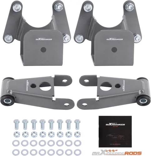 Vista 8 de Kit de colgador y grillete de 4 pulgadas para Dodge Ram Charger D100 D150 Kits de bajada para Dodge Charger Ram D100 D150 All Cabs 1972-1993 2WD