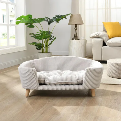 Vista 4 de Christopher Knight Home Elroy - Cama ortopédica para perros, sofá cama elevada para perros pequeños, sofá cama de espuma de apoyo para mascotas