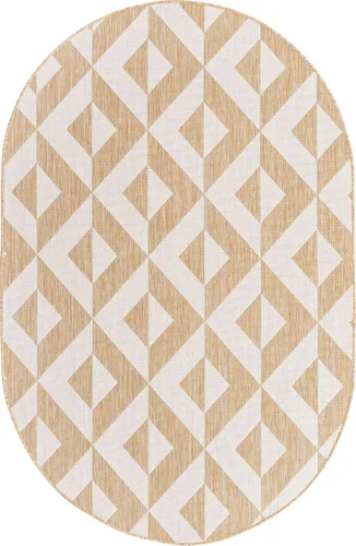 Vista 59 de Unique Loom Jill Zarin Outdoor Collection - Alfombra rectangular (2 pies 2 pulgadas x 3 pies 1 pulgadas, rectangular, beige y marrón)