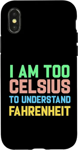 Vista 5 de Funda para iPhone 16 con texto "I am Too Celsius To Understand Fahrenheit