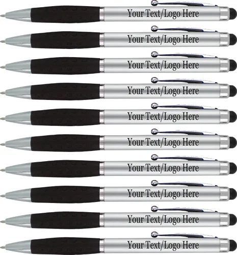 Vista 16 de SyPen Bolígrafos personalizados con nombre o logotipo, paquete de 300 bolígrafos personalizados para negocios, combo de bolígrafo y lápiz óptico