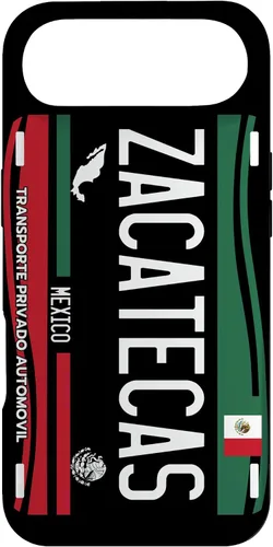 Vista 26 de Placa de matrícula Zacatecas para iPhone 13 Pro Max, Zacatecas México, funda Zacatecas