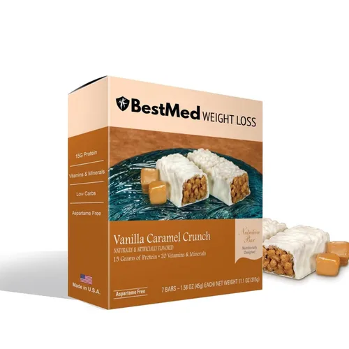 Vista 16 de BestMed - Barra de proteínas – 0.55 onzas de proteína, baja en carbohidratos, baja en azúcar, alta fibra, baja en calorías, barra nutricional