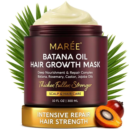 Vista 15 de MAREE Mascarilla capilar de acondicionamiento profundo para el tratamiento del cabello dañado – Cuidado del cabello con queratina para hidratar