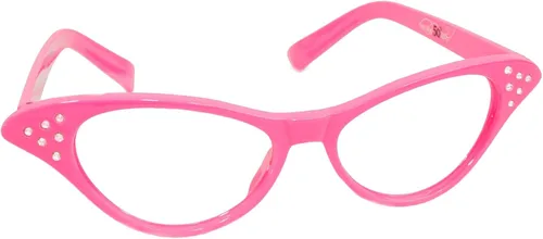Vista 10 de Hip Hop 50's Shop Gafas de diamantes de imitación de ojo de gato Negro