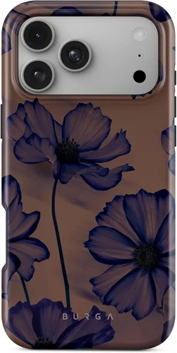 Vista 49 de BURGA - Funda p/teléfono compatible con iPhone 13 Pro, carcasa rígida híbrida de 2 capas + Funda protectora de silicona, almendras latte a lunares