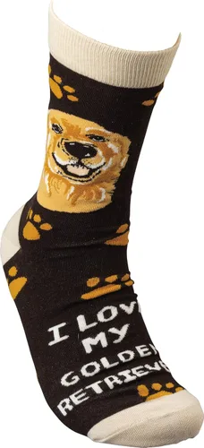 Vista 3 de Calcetines Primitives By Kathy - I Love My Golden Retriever multi talla única
