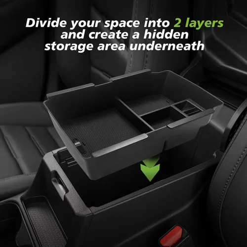 Vista 3 de Organizador de Consola Central Muslogy con Portamonedas Compatible con Honda CRV y CRV Hybrid 2023 2024 2025 LX EX Sport EX-L Sport Touring Hybrid