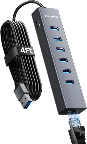 Vista 12 de 7-Port USB C to USB Hub Multiport Adapter for MacBook Neo, Laptop