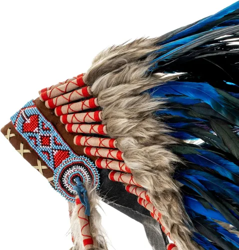 Vista 21 de Novum Crafts Tocado de plumas Inspirado en indios nativos americanos Elige