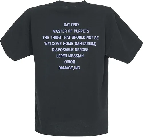 Vista 2 de Camiseta Metallica Master of Puppets para hombre, Camiseta Metallica Master of Puppets, S, Negro