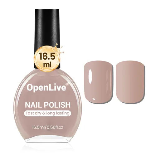 Vista 9 de OpenLive 16.5ml Esmalte de uñas negro de gran volumen de secado rápido, esmalte de uñas de color de secado rápido y larga duración para arte de uñas