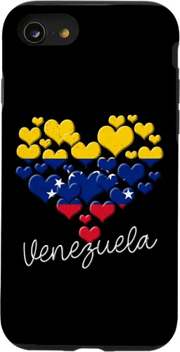 Vista 18 de Funda para iPhone 17 con diseño de corazón hispano con bandera venezolana con orgullo de Venezuela