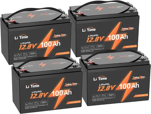 Vista 27 de Litime Batería de litio Xtra-Mini LiFePO4 de 12 V 100 Ah con Bluetooth y BMS de 100 A, mini batería de litio de 12 voltios, máximo 15000 ciclos