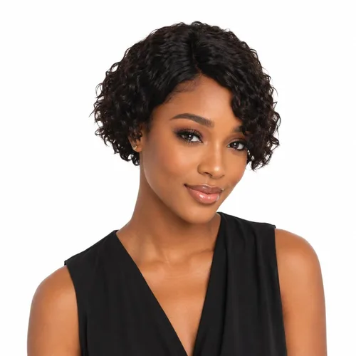 Vista 16 de Pelucas de cabello humano rizado profundo, parte lateral, encaje frontal precortado, encaje frontal para usar y llevar, peluca sin pegamento