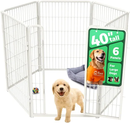 Vista 78 de FXW Homeplus Unleashed Corralito para Perros de Interior - Juego Sin Estrés y Seguro, Resistente de 24 Pulgadas 2 Paneles Corralito para Cachorros