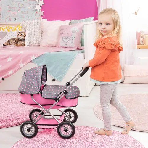 Vista 6 de Bayer Smarty Modern - Juego de cochecito y cochecito para muñecas de 18 pulgadas con accesorios