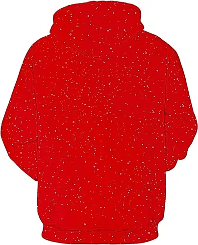 Vista 4 de Sudaderas con capucha feas de Navidad, unisex, con estampado 3D, para otoño, invierno