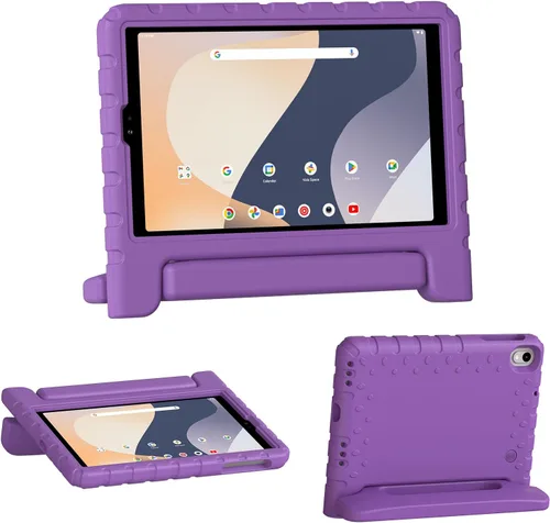 Vista 8 de Funda para tablet Walmart Onn de 8 pulgadas para tableta Gen 4 2024 Modelo: 100135923, funda a prueba de golpes para niños con soporte de mango Negro