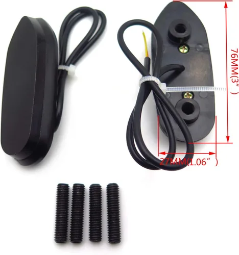 Vista 3 de SMT - Placa Base de Bloqueo de Espejo Negro con Señal LED Compatible con GSXR1000 05-08 GSXR600 06-12 gsxr750 [P/N: MT222-010A]
