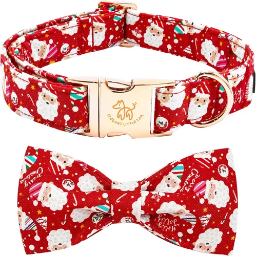Vista 13 de Elegant little tail Collar de perro de Halloween, collares de perro de otoño naranja calabaza collar de mascota festivo collar de corbatín