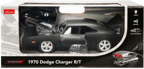 Vista 7 de RASTAR RC Car 1/16 Escala 2.4Ghz Coche de control remoto para Dodge Charger R/T con versión del motor R/C Vehículo modelo de coche de juguete