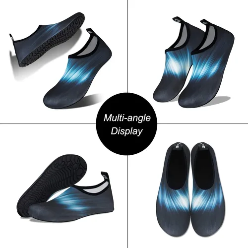 Vista 6 de Zapatos de agua para mujer y hombre descalzo de secado rápido calcetines acuáticos para playa natación surf yoga ejercicio nuevas suelas