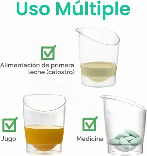 Vista 9 de Maymom Taza de alimentación para bebé, reutilizable y desechable a corto plazo para la primera colección de leche, 1 oz, 4