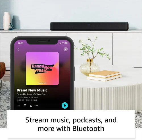 Vista 5 de Barra de sonido Amazon Fire TV con plan de protección de 2 años