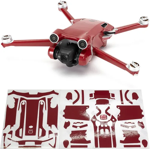 Vista 17 de WRAPGRADE Pegatinas de piel compatibles con DJI Mini 3 Pro Unidad principal (verde militar)