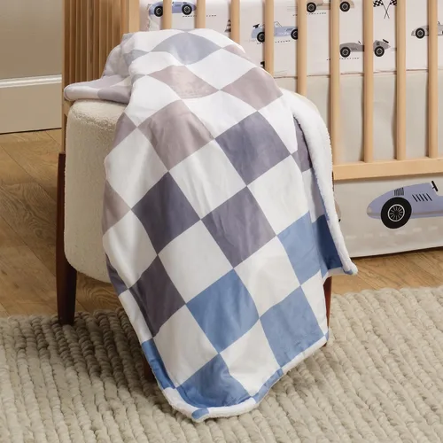 Vista 9 de Lambs & Ivy – Juego de cama para cuna de 3 piezas, diseño de autos/transporte, para bebé