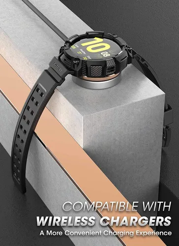 Vista 3 de SUPCASE Unicorn Beetle Pro Series - Funda para Galaxy Watch Active 2, resistente funda protectora con correas para Galaxy Watch Active 2