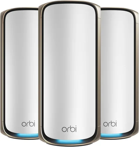 Vista 12 de Netgear Orbi Serie 970 Sistema de Red Mallada WiFi de Cuatro Bandas (RBE972S) - Rúter + 1 Extensor Satélite, Características de Seguridad, 27 Gbps