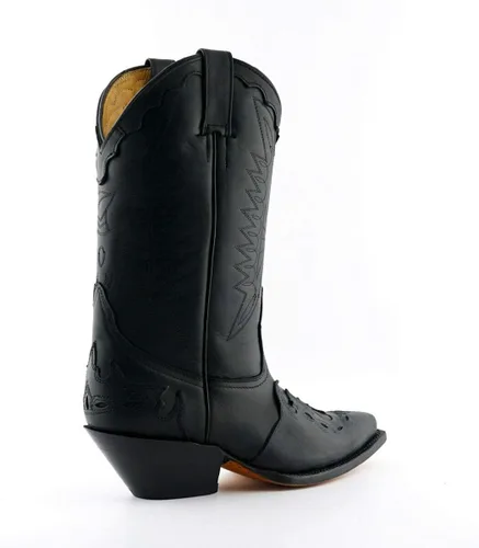 Vista 5 de Grinders Arizona HI - Botas de baile unisex de cuero cubano con tacón occidental
