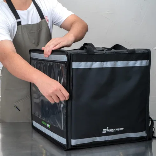 Vista 10 de Restaurantware Cater Tek - Bolsas para entrega de alimentos (14.9 x 13.1 x 9.4 pulgadas)