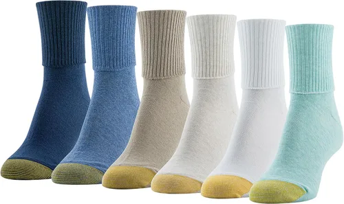 Vista 37 de GOLDTOE Calcetines clásicos para mujer, multipares