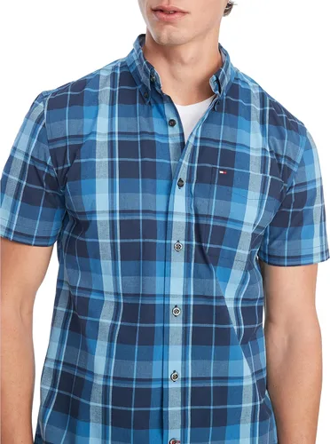 Vista 3 de Tommy Hilfiger Camisa casual de manga corta con botones para hombre en ajuste regular