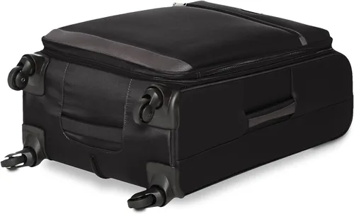 Vista 6 de Tienda Basics Maleta de equipaje giratoria de mano Softside con ruedas Negro 30 pulgadas