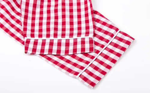 Vista 8 de Mud Kingdom Conjunto de pijama Boutique para niñas y niños, ropa de dormir de manga larga con cuello